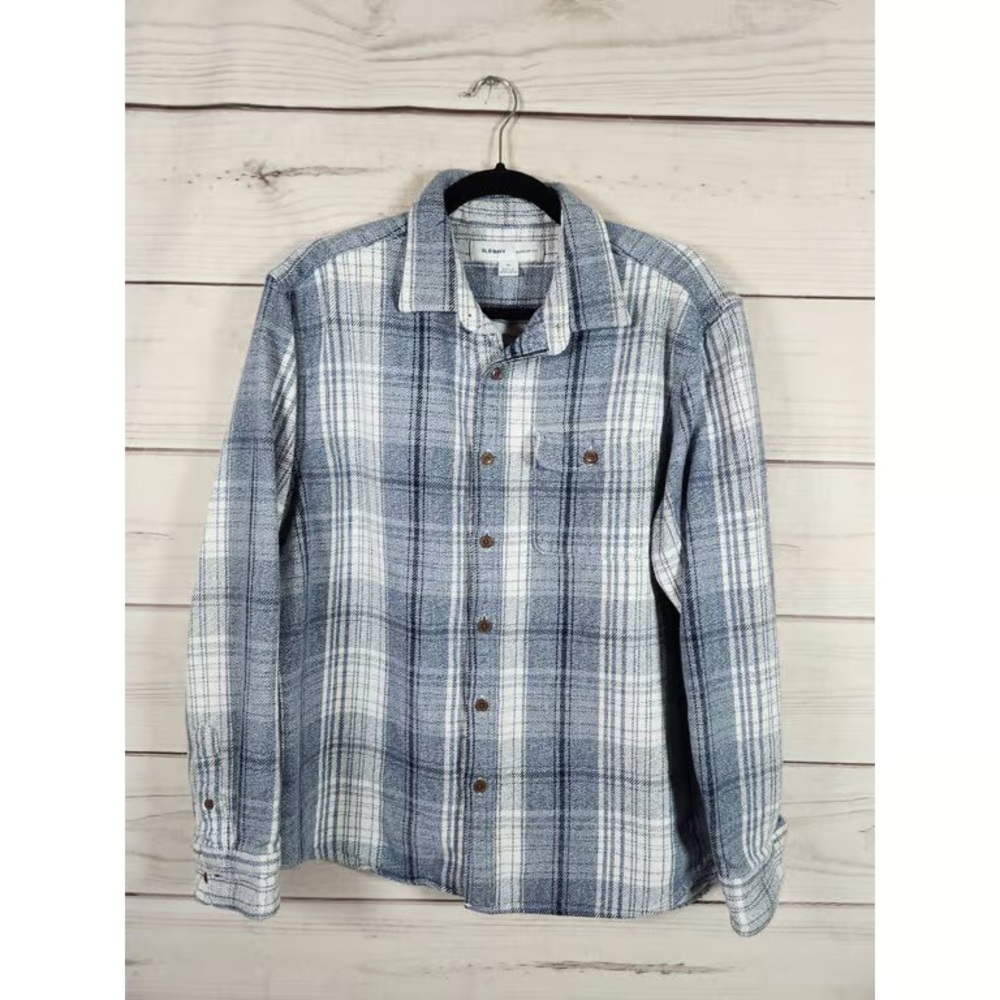 Men's Blue Plaid Shirt